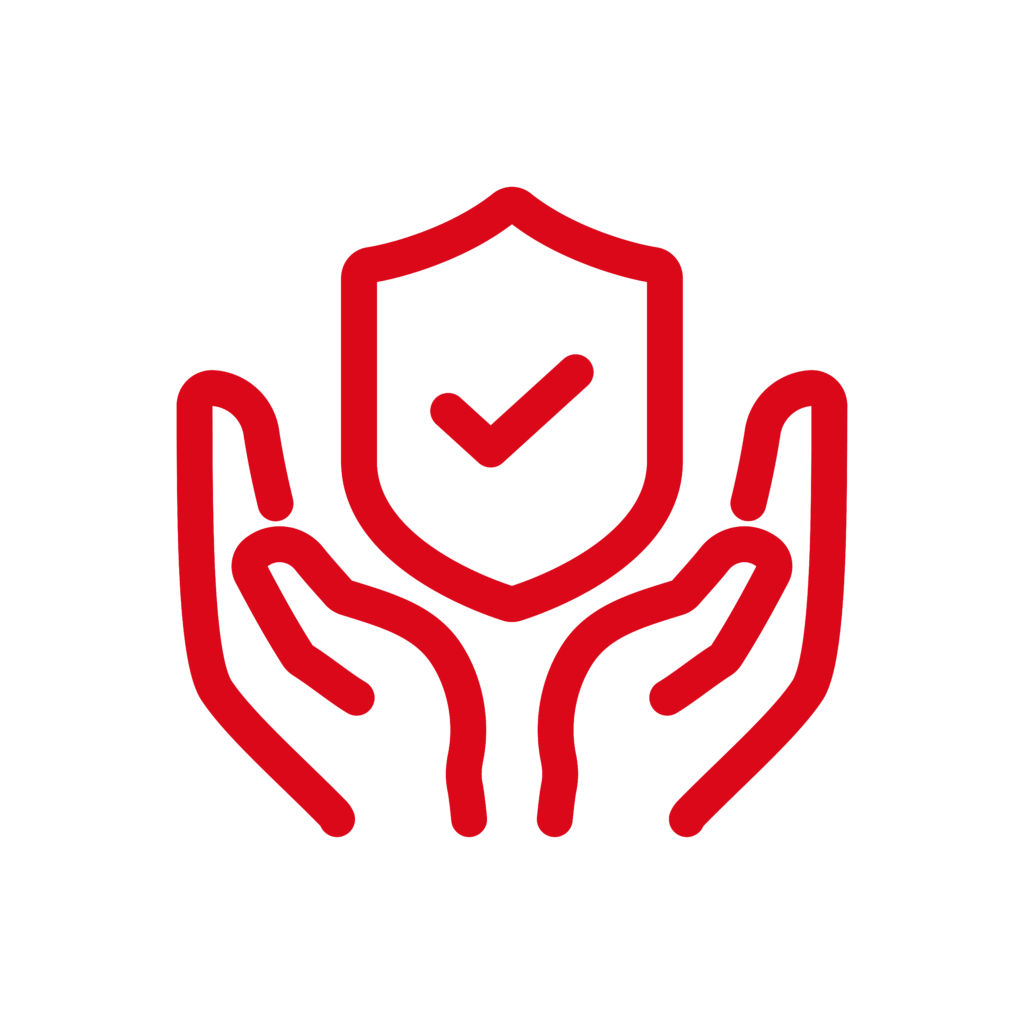 Hände, die ein Schild halten Icon